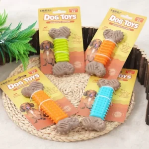Durable TPR Imitation Bone Chew Stick Dog Toy for Self Amusement And Relaxation Suitable for Small to Medium Sized Puppies