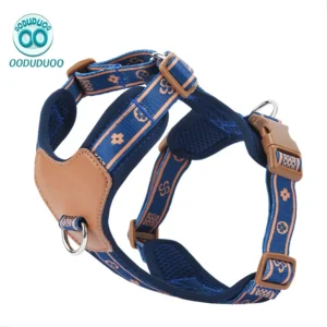OODUDUOO Dog Harness Adjustable Pet Harness Vest For Small Medium Dogs Pet Chest Strap French Bulldog Puppy Chihuahua Leash Set